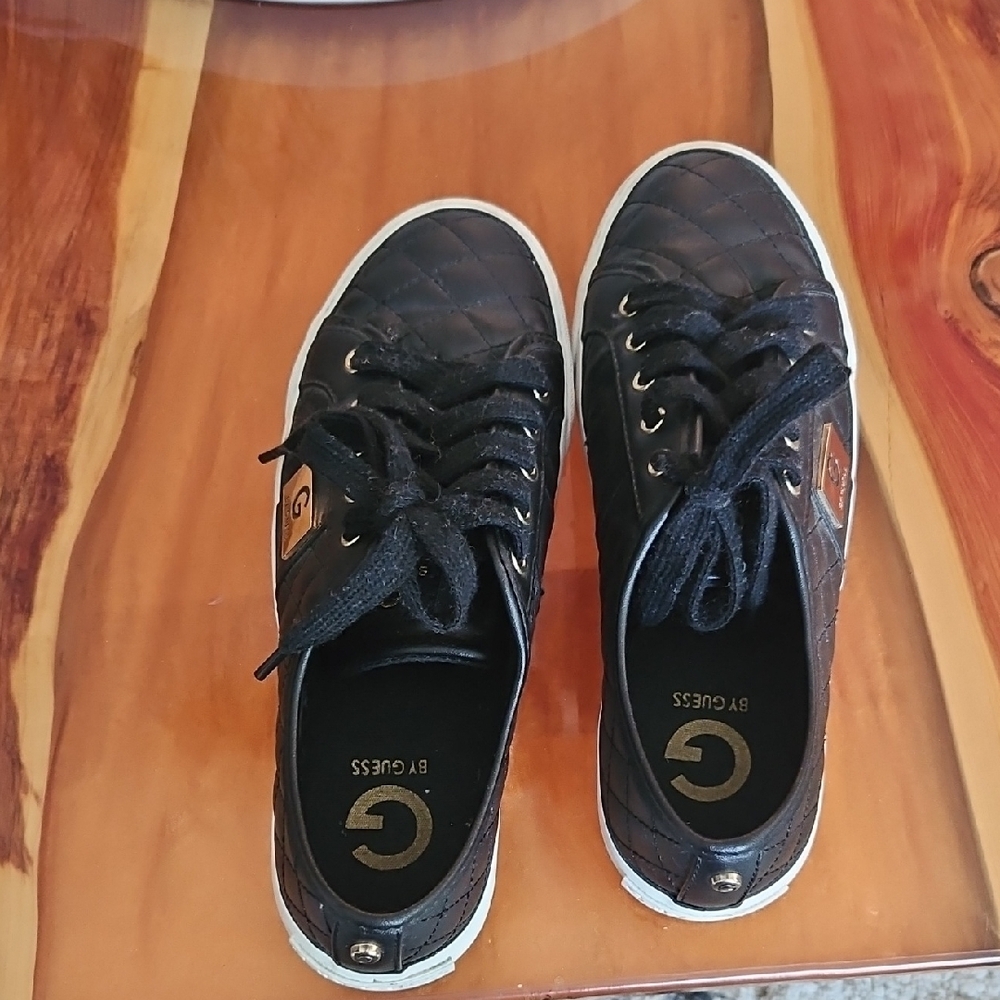 Guess Black Quilted Sneakers